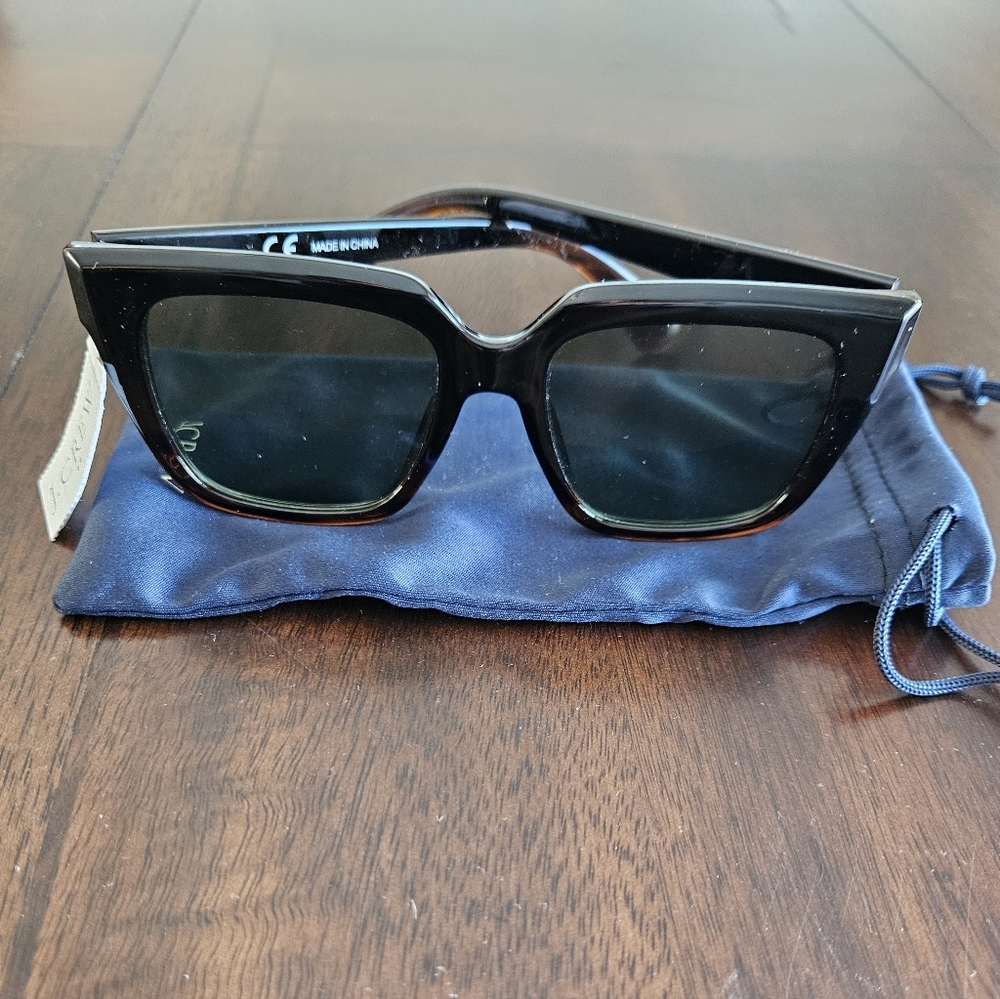 J.Crew UV Protective D Frame Sunglasses, Black - Picture 2 of 6